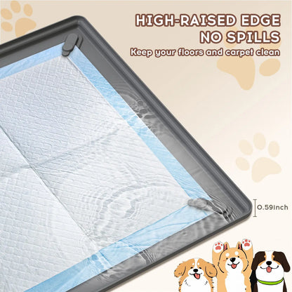 Pet Diaper Pad Tray Stand, Dog Incontinence Training Mat, Potty Training Pad, Easy Clean, Floor Protection, Suitable for Puppies and Small Dogs