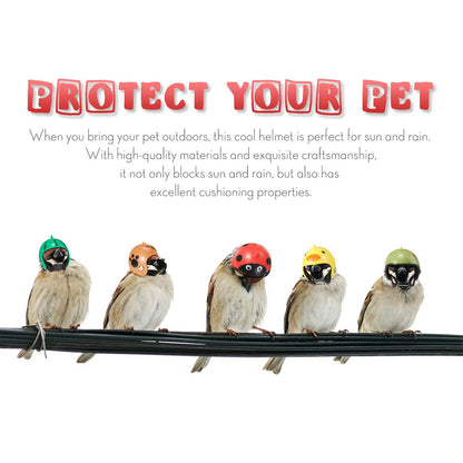 8PCS Rainproof Chicken Hats Fun and Cute Rainproof Chicken Hats Perfect Pet Protection Gear for Chickens and Parrots